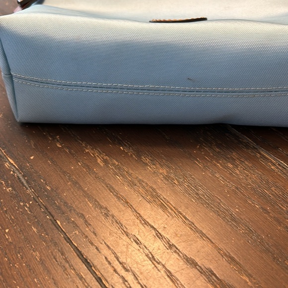 Dooney & Bourke Nylon Crossbody.  Pale Blue. - Picture 5 of 11